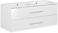 Fackelmann B.clever Doppelwaschtischset 120 cm, Badm&ouml;bel,