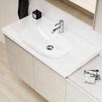 Geberit Acanto Waschtisch mit Ablagefl&auml;che 90 x 48,2 cm, Badkeramik,...