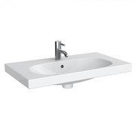 Geberit Acanto Waschtisch mit verk&uuml;rzter Ausladung und Ablagefl&auml;che 75 x 42,2...