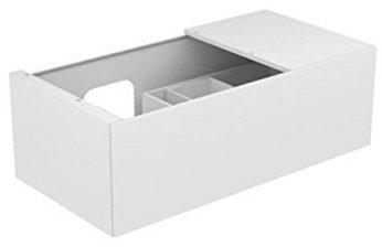 Keuco Edition 11 Waschtischunterbau 105 x 35 cm B: 105 H: 35 T: 53,5 cm Anthrazit Glas