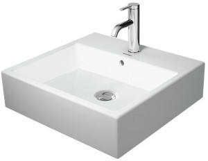 Duravit Vero Air Handwaschbecken BxT: 50 x 47 cm weiß mit 3 Hahnlöchern ungeschliffen mit Überlauf (2350500030)