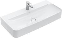 Villeroy & Boch Finion Aufsatzwaschtisch 100 cm mit Hahnloch, mit ViFlow &Uuml;berlauf