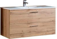 BASIC by Balculina Waschtisch "Best" Set, 2 Stk. tlg. Breite 101 cm,mit Waschbecken,