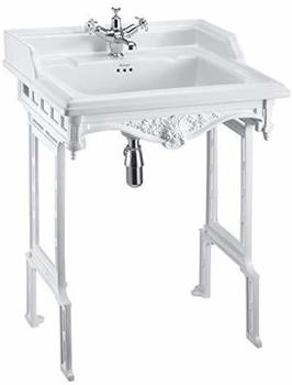 Casa Padrino Jugendstil Stand Waschtisch WeißWeiß - Barock Waschbecken Barockstil Antik Stil