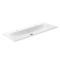 Keuco X-Line Keramik-Doppelwaschtisch 33180311202 120,5x49,3cm, mit Hahnloch, ohne