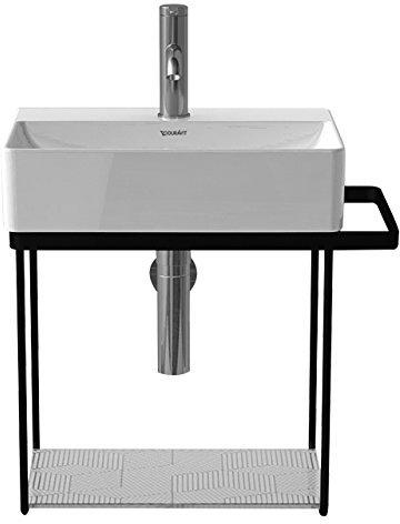 Duravit DuraSquare Metallkonsole wandhängend für Handwaschbecken B: 45 cm schwarz matt 0031104600