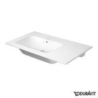 Duravit ME by Starck 830 x 490 mm, mit Überlauf, Hahnlochbank, ohne Hahnloch, Becken links weiß (2345830060)