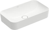 Villeroy & Boch Finion Aufsatzwaschtisch 60 x 35 cm ohne Hahnloch, ohne &Uuml;berlauf,
