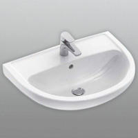 Waschbecken Volta + 65 x 48,5 cm wei&szlig;