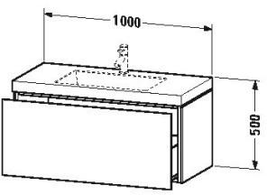 Duravit Vero Air Eiche Mediterran 100x48cm (LC6918N7171)