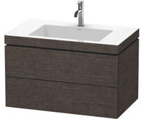 Duravit L-Cube M&ouml;belwaschtisch c-bonded wandh&auml;ngend mit 2 Ausz&uuml;gen und 1 Hahnloch