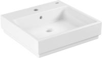 GROHE Cube Keramik Waschtisch 50 cm, Badkeramik, 3947400H, alpinwei&szlig; mit pureguard