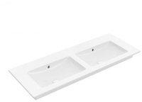 Villeroy & Boch Venticello Schrank-Doppelwaschtisch 130 x 50 cm, ohne Hahnloch,...