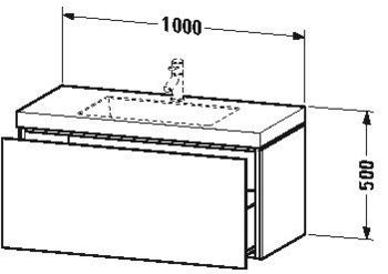 Duravit Vero Air Nussbaum 100x48cm (LC6918N7979)