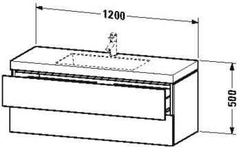 Duravit Vero Air Nussbaum gebürstet 120x48cm (LC6929N6969)