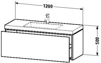 Duravit Vero Air Nussbaum gebürstet 120x48cm (LC6919N6969)