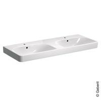 Geberit Smyle Square Doppelwaschtisch 120 cm, Badkeramik, 500.223.01.8, wei&szlig;