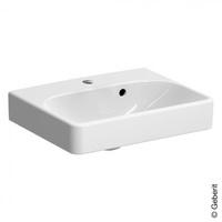 Geberit Smyle Square Handwaschbecken 45 cm, &Uuml;berlauf asymetrisch 500.222.01.1,