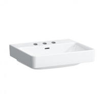 LAUFEN PRO S Waschtisch 55 cm, mit 3 Hahnl&ouml;chern, mit &Uuml;berlauf, Badkeramik,