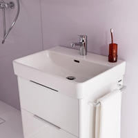 LAUFEN Waschtisch LAUFEN Pro S, 550x465, 1 Hahnloch mittig, mit &Uuml;berlauf,...