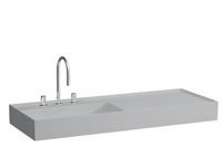 LAUFEN Kartell Waschtisch 8133327591581, 120x46cm, grau, Ablage rechts, 3