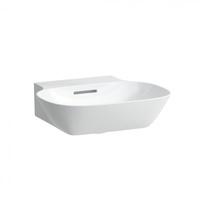 LAUFEN INO Handwaschbecken 45 x 41 cm mit &Uuml;berlauf, ohne Hahnloch, Badkeramik,