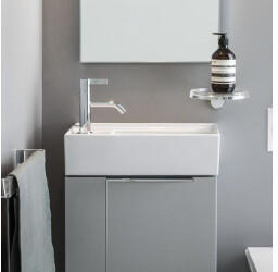 Laufen Kartell 46 / 28 cm, mit verdecktem Ablauf weiß, mit 1 Hahnloch (H8153350001111)