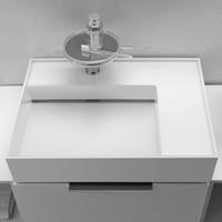 LAUFEN Kartell Waschtisch 60 x 46 cm, mit Ablage rechts, mit 1 Hahnloch, Badkeramik,