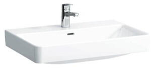 Laufen Pro S 70 / 46,5 cm, wei&szlig;, mit 1 Hahnloch, geschliffen, mit &Uuml;berlauf (H8169670001041)