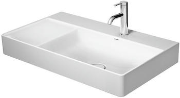 Duravit DuraSquare 80 x 47 cm Becken rechts wei&szlig; alpin WonderGliss (23498000701)