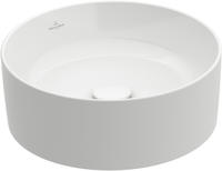 Villeroy & Boch Collaro Aufsatzwaschtisch 40 cm rund ohne &Uuml;berlauf, ohne Hahnloch,