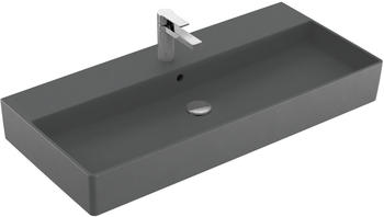Villeroy & Boch Memento 2.0 Waschtisch 100x47 cm (BxT) Graphite mit Ceramicplus mit Hahnloch mit Überlauf geschliffen (4a221gi4)