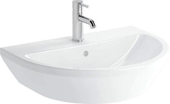 Vitra Integra Waschtisch 65 cm, mit Überlaufloch, 1 Hahnloch mittig Integra B: 65 T: 49 cm weiß 7061L003-0001