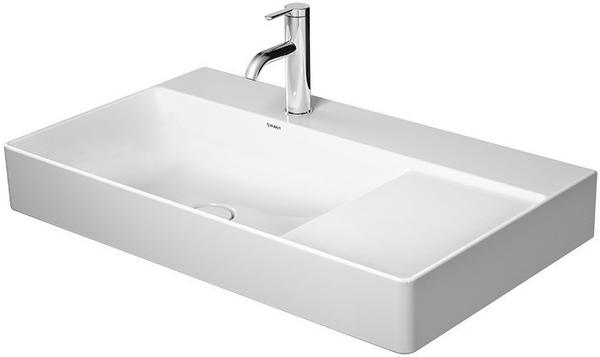 Duravit DuraSquare 80 x 47 cm Becken links weiß alpin WonderGliss (23488000711)