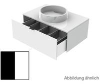 Emco Asis Waschtisch mit Schublade B: 81,5 H: 41,4 T: 52,3 cm schwarz 958127510