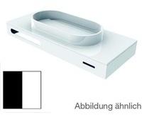 Emco Asis Waschtisch mit Handtuchblende B: 121,5 H: 25,2 T: 52,3 cm, ohne Armaturenbohrung schwarz weiß 957827512