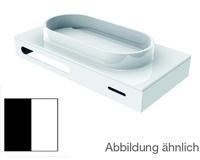 Emco Asis Waschtisch mit Handtuchblende B: 101,5 H: 25,2 T: 52,3 cm, mit Armaturenbohrung schwarz weiß 957827516