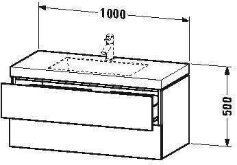 Duravit Vero Air Nussbaum 100x48cm (LC6928N7979)