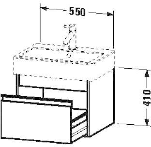 Duravit Ketho 440x550x410mm basalt matt (KT668604343)