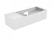 Keuco EDITION 11 Waschtischunterbau 1400 x 350 x 535 mm mit LED-Innenbeleuchtung Weiß Hochglanz