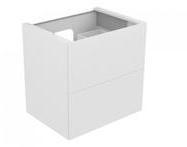 Keuco EDITION 11 Waschtischunterbau 700 x 700 x 535 mm mit LED-Innenbeleuchtung Wei&szlig;