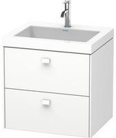 Duravit Brioso c-bonded Waschtisch mit Unterbau BR4605O1031, 60x48, Pine Silver/Chrom, 1 Hahnloch