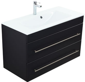 Emotion Vitro 1000 mit Glaswaschbecken schwarz seidenglanz (VITRO1000000103)
