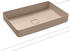 bahamabeige, beige: Kaldewei Miena 3185 eckig 58cm Perl-Effekt