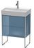 Duravit XSquare Waschtisch-Unterschrank XS445304747 58,4x49,1x39cm, 2 Auszüge, Stone Blue hochglanz
