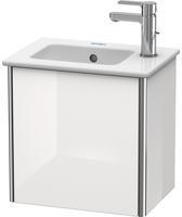 Duravit Xsquare Waschtischunterbau wandhängend für 072343 1 Tür rechts 410 x 289 x 400 mm Weiß Hochglanz lackiert (XS4170R8585)