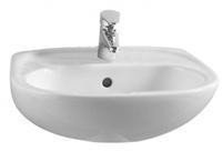 Vitra Normus Waschtisch 5078L003 45x35,5cm, wei&szlig;, 1 Hahnloch