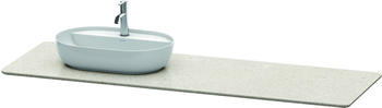 Duravit Luv Waschtisch-Konsole LU9468R1717 178,3x59,5cm, rechts weiß Struktur, aus Quarzstein, 1 Ausschnitt