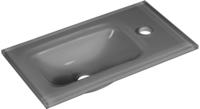 Fackelmann G&auml;ste-WC Glasbecken 45 x 25 cm mit Permanentablauf, Badkeramik,...