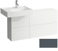 Laufen Kartell Sideboard 120 cm, Waschtisch links schiefergrau H4082910336421